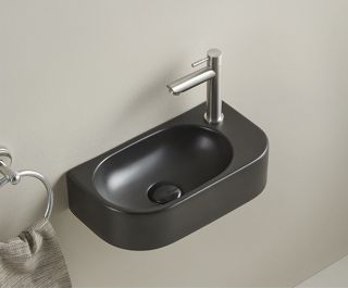 Раковина Gid Bm9274L 62204L подвесная черная матовая 40x21.5x12